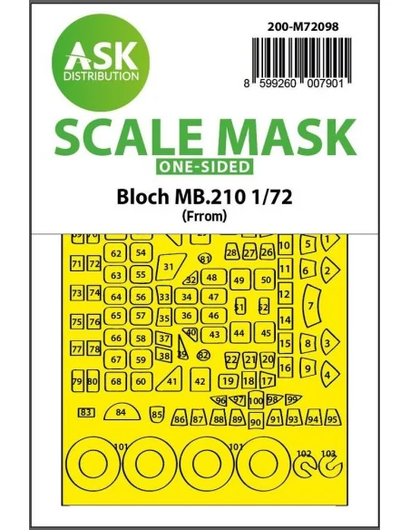[NO_DESC] Bloch MB.210 one-sided fit express mask for Special Hobby...