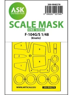 F-104G/S one-sided express fit mask for Kinetic, 1/48 - Art Scale K...