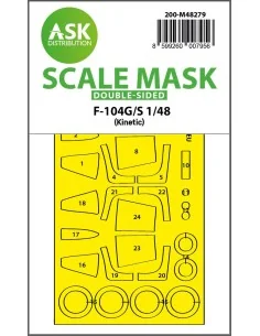 F-104G/S double-sided express fit mask for Kinetic, 1/48 - Art Scal...