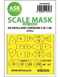 De Havilland Chipmunk T.20 one-sided express fit mask for Airfix, 1...