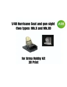 Hurricane Seat and gun sight (two types: Mk.II and Mk.III), 1/48 - ...