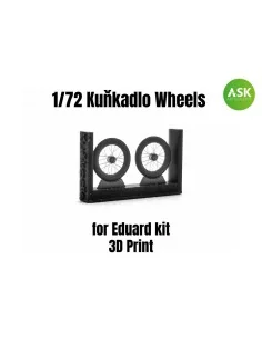 Wheels for Eduard kit - 3D print, 1/72 - Art Scale Kit 200-A72002