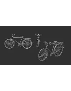 Bicycle classic - 3D print, 1/72 - Art Scale Kit 200-A72007