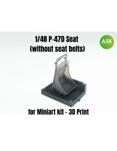 P-47D Seat (without seat belts), 1/48 - Art Scale Kit 200-A48011