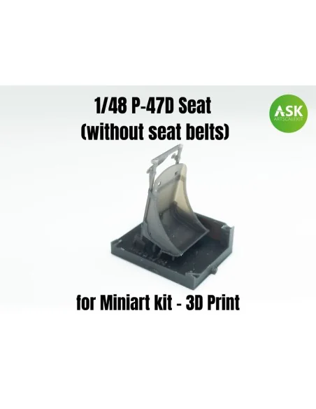P-47D Seat (without seat belts), 1/48 - Art Scale Kit 200-A48011