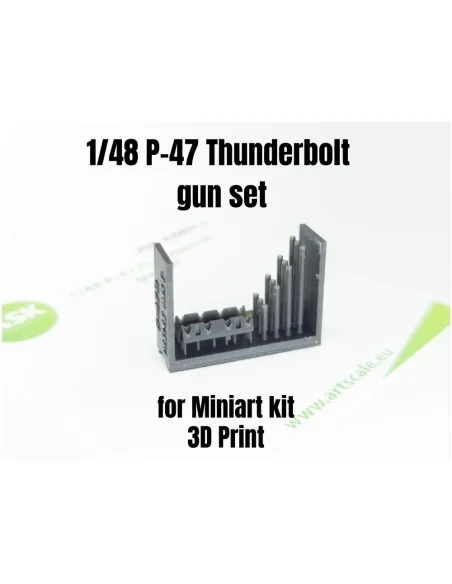 P-47 Thunderbolt gun set, 1/48 - Art Scale Kit 200-A48012