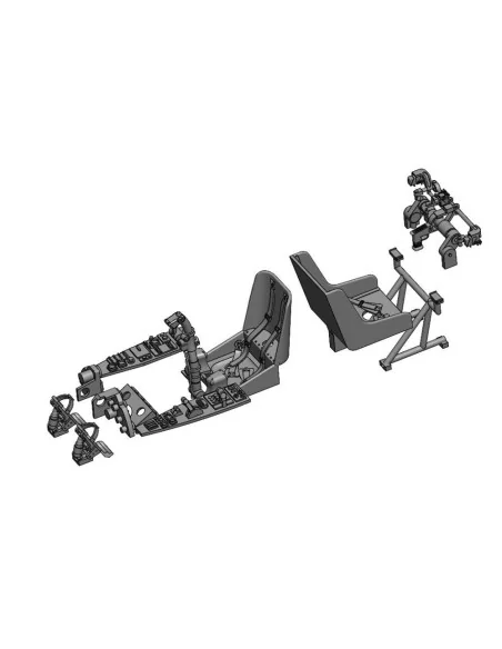 Messerschmitt Me 410A Cockpit detail set for Airfix, 1/72 - Art Sca...
