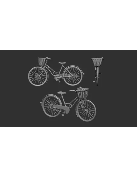 Women´s Bicycle classic - 3D print, 1/72 - Art Scale Kit 200-A72013
