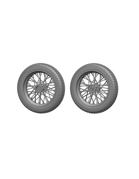 HD-WLA motorbicycle - Wheels and Cylinders detail set for Miniart, ...