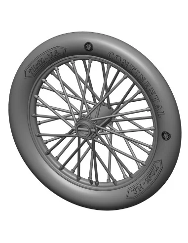 German 710x85 spoked wheels - 1 pair, 1/48 - Art Scale Kit 200-A48017