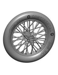 German 610x85 spoked wheels - 1 pair, 1/48 - Art Scale Kit 200-A48016