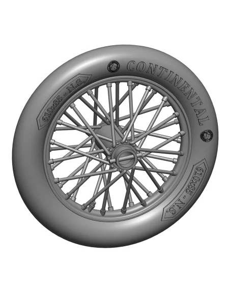 German 610x85 spoked wheels - 1 pair, 1/48 - Art Scale Kit 200-A48016