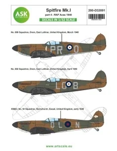 [NO_DESC] Spitfire Mk.I early part 4 - RAF Aces 1940, 1/32 - Art Sc...