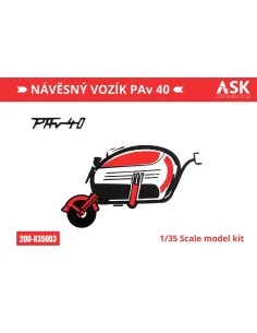 Náv?sný vozík PAv 40 (trailer) recommended for the Velorex kit, 1/3...
