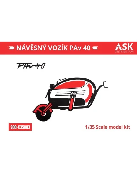 Náv?sný vozík PAv 40 (trailer) recommended for the Velorex kit, 1/3...