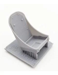 A-20J/K Havoc - Pilot seat, 3D print, without seat belts, 1/32 - Ar...