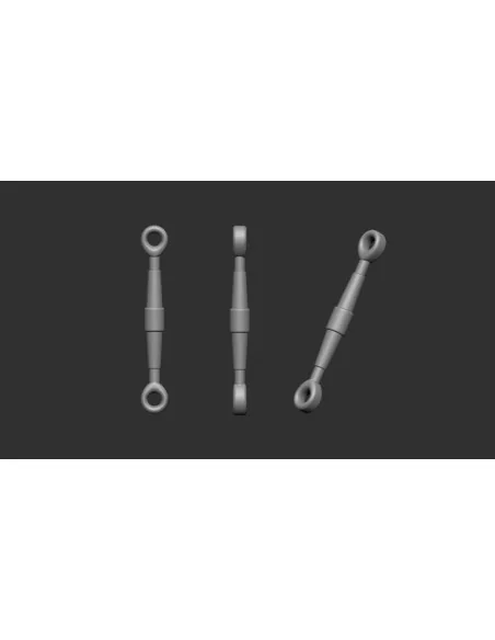 Turnbuckles 50 pc. - half and half 7, 5mm - 1, 1mm / 7, 0mm - 1, 0m...