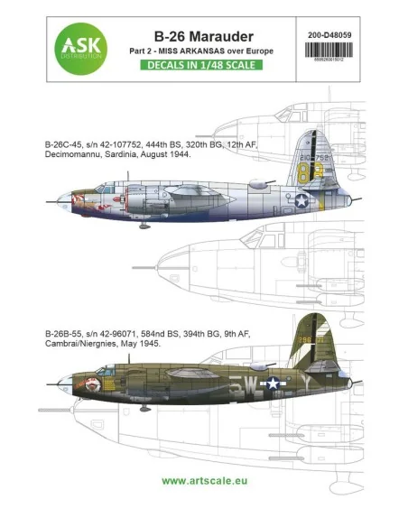 B-26B Marauder part 2 - Over Europe, Miss Arkansas - Mediterranean ...