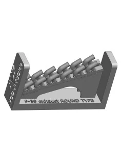P-39Q Airacobra - round type exhaust for Arma Hobby, 1/48 - Art Sca...