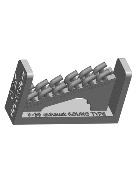P-39Q Airacobra - round type exhaust for Arma Hobby, 1/48 - Art Sca...