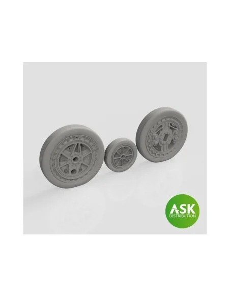 [NO_DESC] F-84F Wheels for Special Hobby, 1/72 - Art Scale Kit 200-...