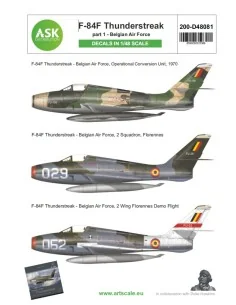 F-84F Thunderstreak part 1 - Belgian Air Force, 1/48 - Art Scale Ki...