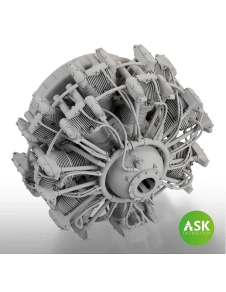 Nakajima Sakae 12 engine - ASK 3D Print for Eduard, 1/48 - Art Scal...