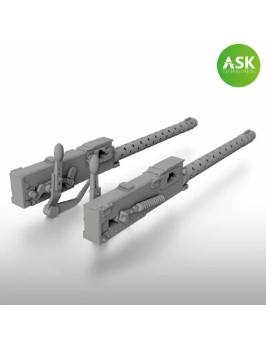 A6M Zero machine guns Type 97 7.7mm, 2 pc. - ASK 3D Print, 1/48 - A...