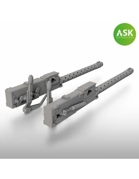 A6M Zero machine guns Type 97 7.7mm, 2 pc. - ASK 3D Print, 1/48 - A...