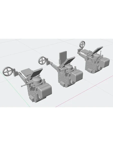 Gun Sight Type 98 - Japan WWII, 3 pc. in three different sight vari...