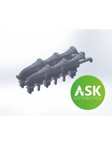 Spitfire Mk Shrouded Fishtail exhausts for Eduard, 1/72 - Art Scale...