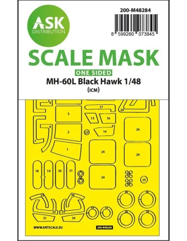 [NO_DESC] MH-60L Black Hawk one-sided express fit mask for ICM, 1/4...