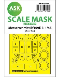 Bf 109E-3 one-sided express fit mask for Hobby Boss, 1/48 - Art Sca...