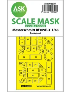 Bf 109E-3 double-sided express fit mask for Hobby Boss, 1/48 - Art ...