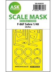 F-86F Sabre double-sided express fit mask for Airfix, 1/48 - Art Sc...