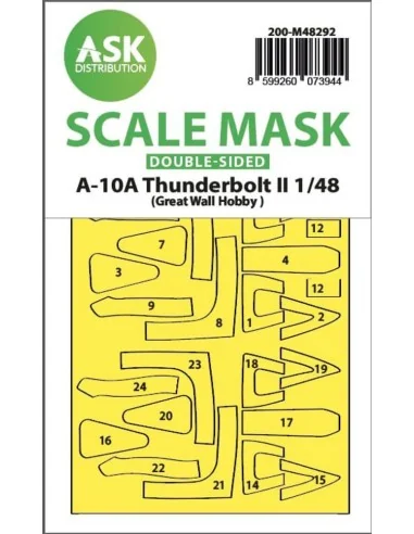 A-10A Thunderbolt II double-sided express fit mask for Great Wall H...