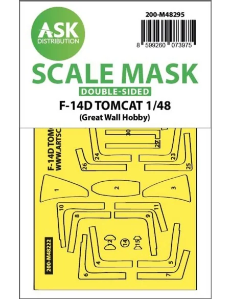 F-14D Tomcat double-sided express fit mask for Great Wall Hobby, 1/...