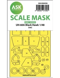 UH-60A Black Hawk one-sided express fit mask for ICM, 1/48 - Art Sc...