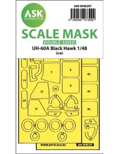 UH-60A Black Hawk double-sided express fit mask for ICM, 1/48 - Art...