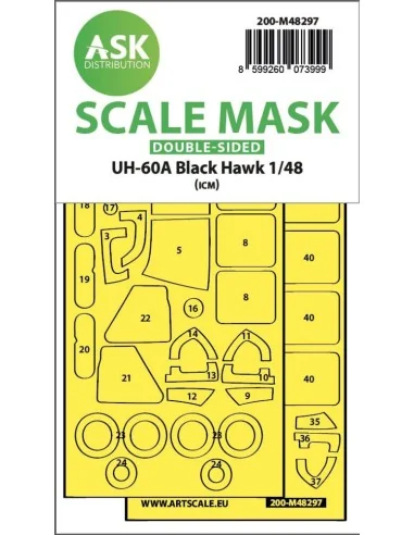 UH-60A Black Hawk double-sided express fit mask for ICM, 1/48 - Art...