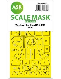Westland Sea King HC.4 one-sided express fit mask for Airfix, 1/48 ...