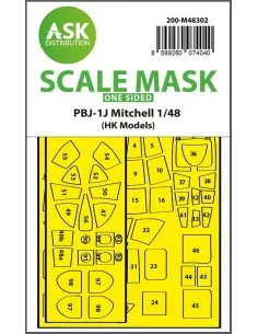 PBJ-1J Mitchell one-sided express fit mask for HK Models, 1/48 - Ar...