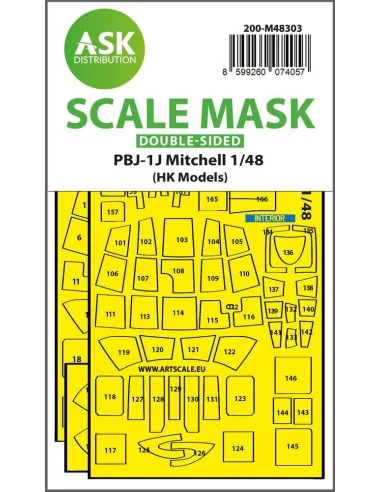 PBJ-1J Mitchell double-sided express fit mask for HK Models, 1/48 -...