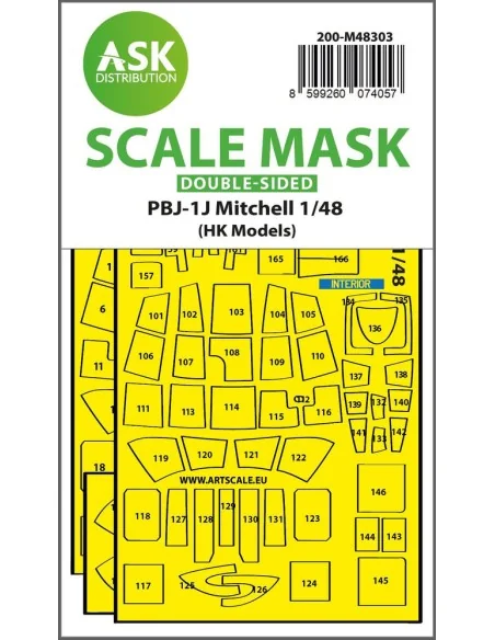 PBJ-1J Mitchell double-sided express fit mask for HK Models, 1/48 -...