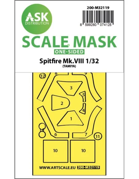 [NO_DESC] Spitfire Mk.VIII one-sided express fit mask for Tamiya, 1...