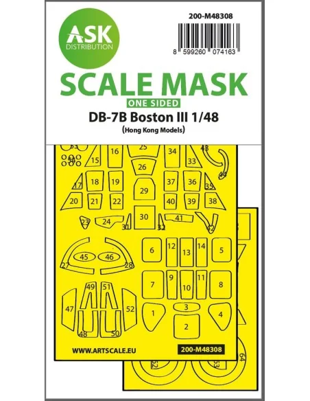 DB-7B Boston III one-sided express fit mask for HK Models, 1/48 - A...
