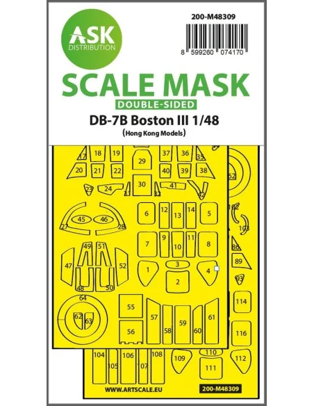 DB-7B Boston III double-sided express fit mask for HK Models, 1/48 ...
