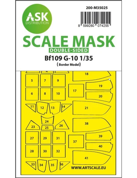Messerschmitt Bf 109G-10 double-sided painting mask for Border Mode...