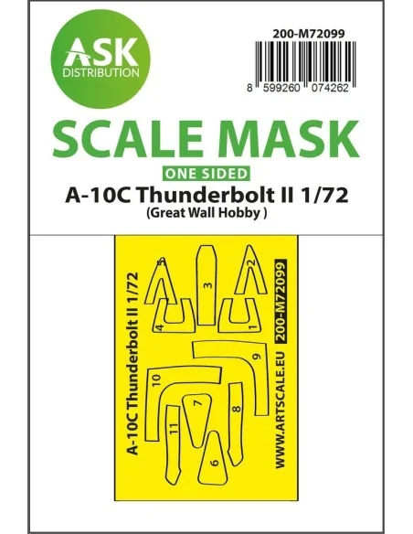 A-10C Thunderbolt II one-sided fit express mask for Great Wall Hobb...