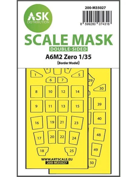 A6M2 Zero double-sided painting mask for Border Model, 1/35 - Art S...